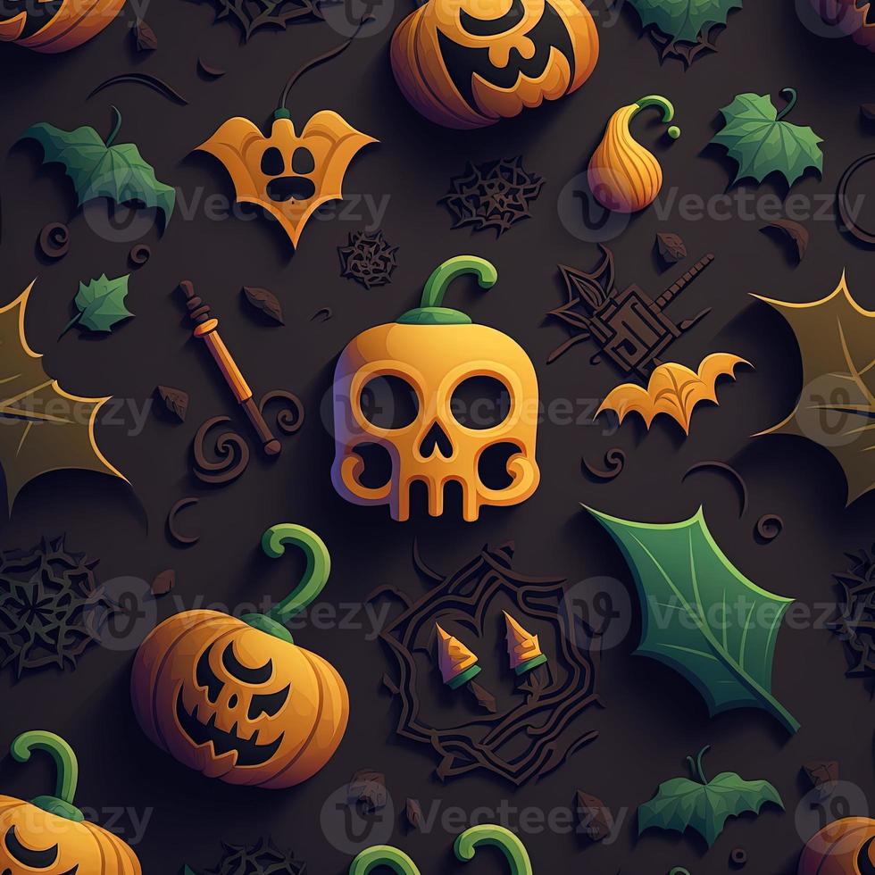 Halloween-themed digital paper and patterns Images of digital paper and patterns that feature pumpkin motifs photo