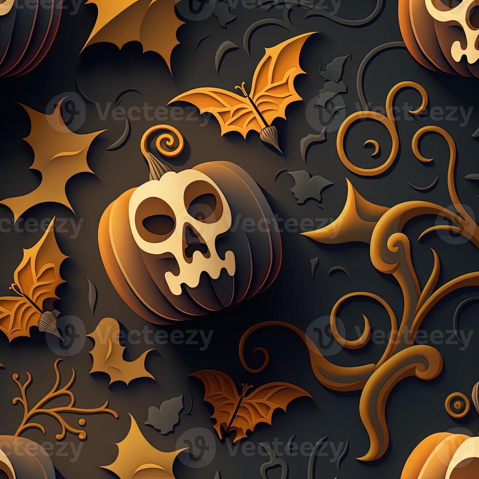 Halloween-themed digital paper and patterns Images of digital paper and patterns that feature pumpkin motifs photo