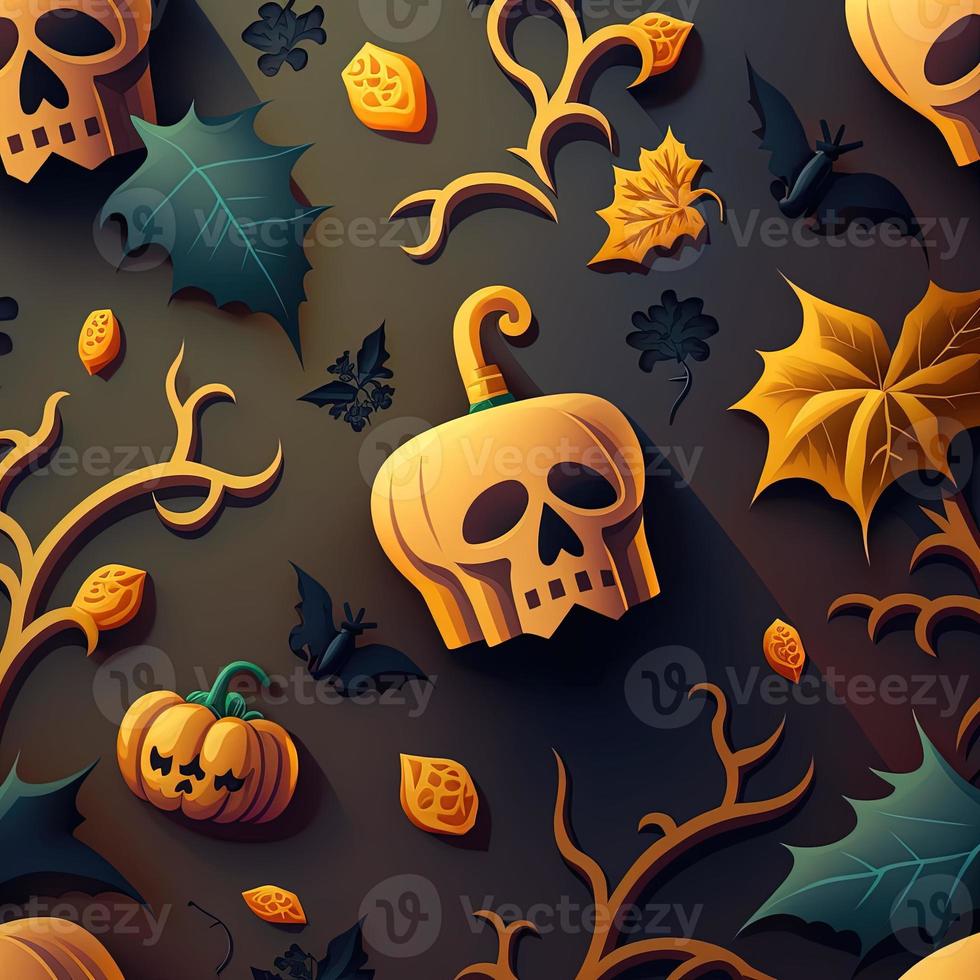 Halloween-themed digital paper and patterns Images of digital paper and patterns that feature pumpkin motifs photo