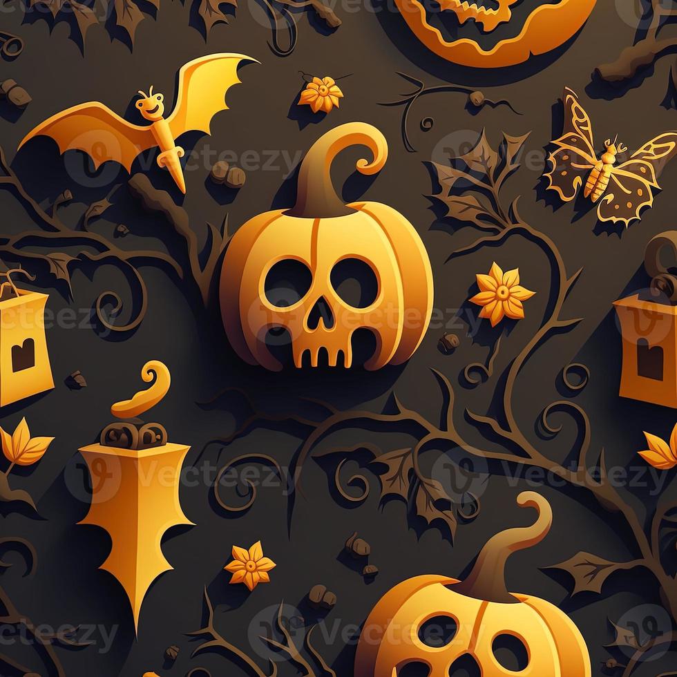 Halloween-themed digital paper and patterns Images of digital paper and patterns that feature pumpkin motifs photo