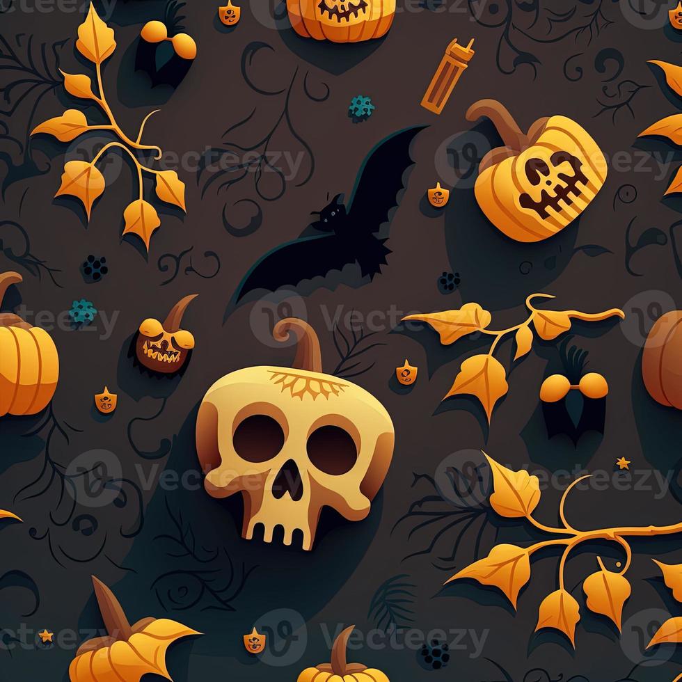 Halloween-themed digital paper and patterns Images of digital paper and patterns that feature pumpkin motifs photo