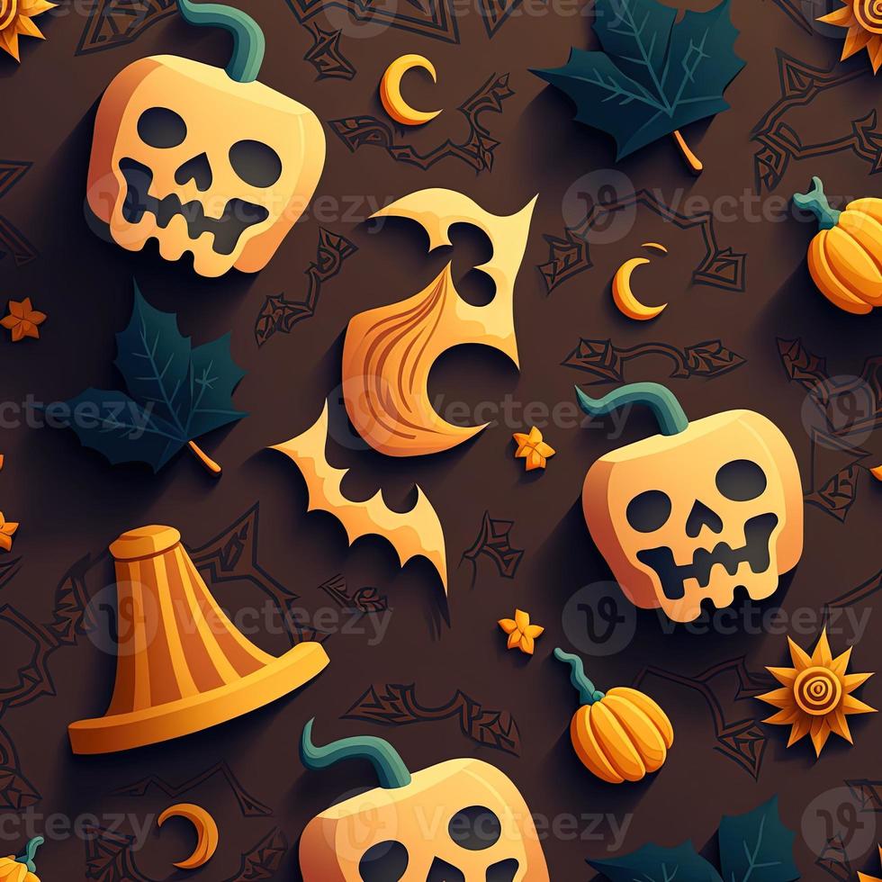 Halloween-themed digital paper and patterns Images of digital paper and patterns that feature pumpkin motifs photo