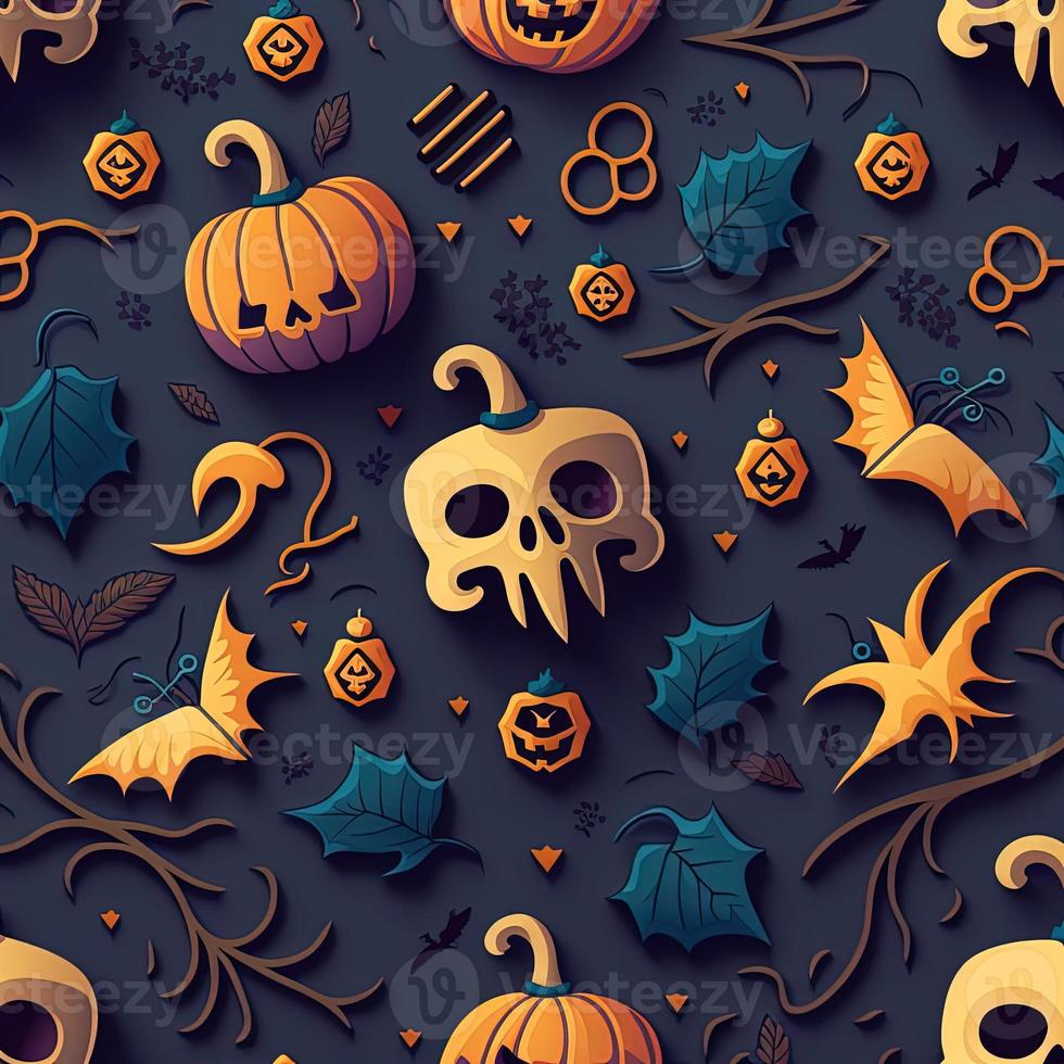 Halloween-themed digital paper and patterns Images of digital paper and patterns that feature pumpkin motifs photo