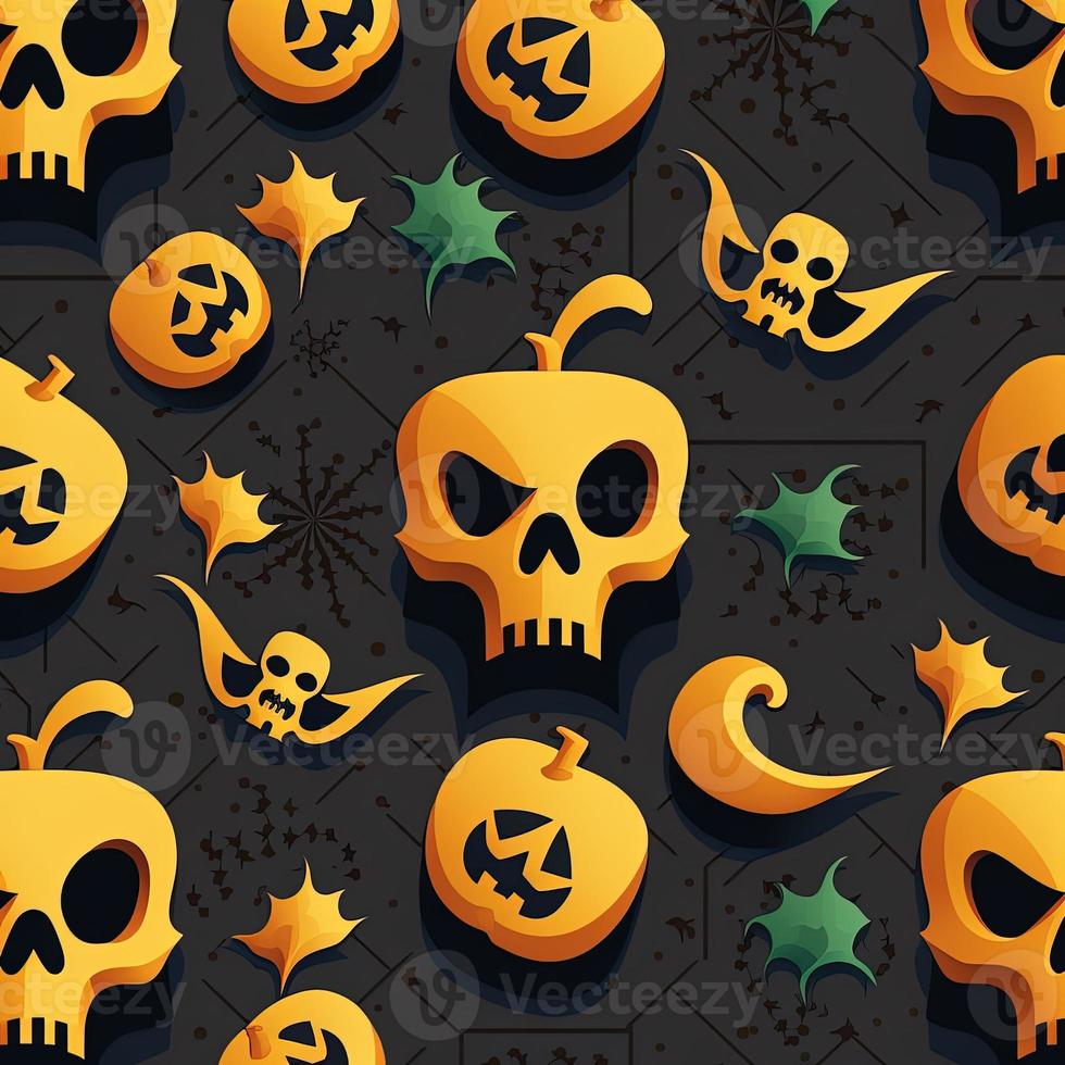 Halloween-themed digital paper and patterns Images of digital paper and patterns that feature pumpkin motifs photo