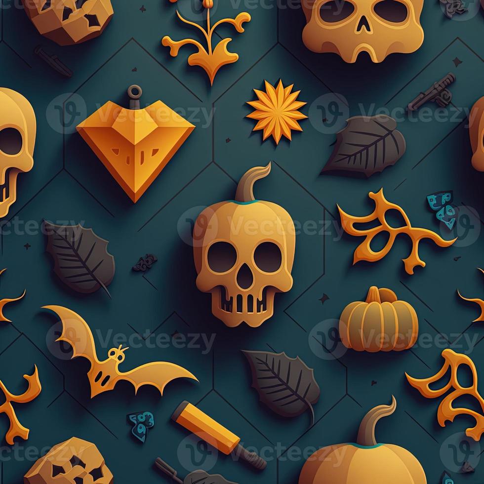 Halloween-themed digital paper and patterns Images of digital paper and patterns that feature pumpkin motifs photo