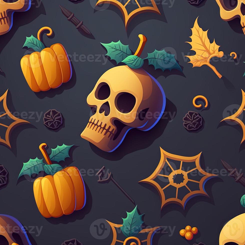 Halloween-themed digital paper and patterns Images of digital paper and patterns that feature pumpkin motifs photo