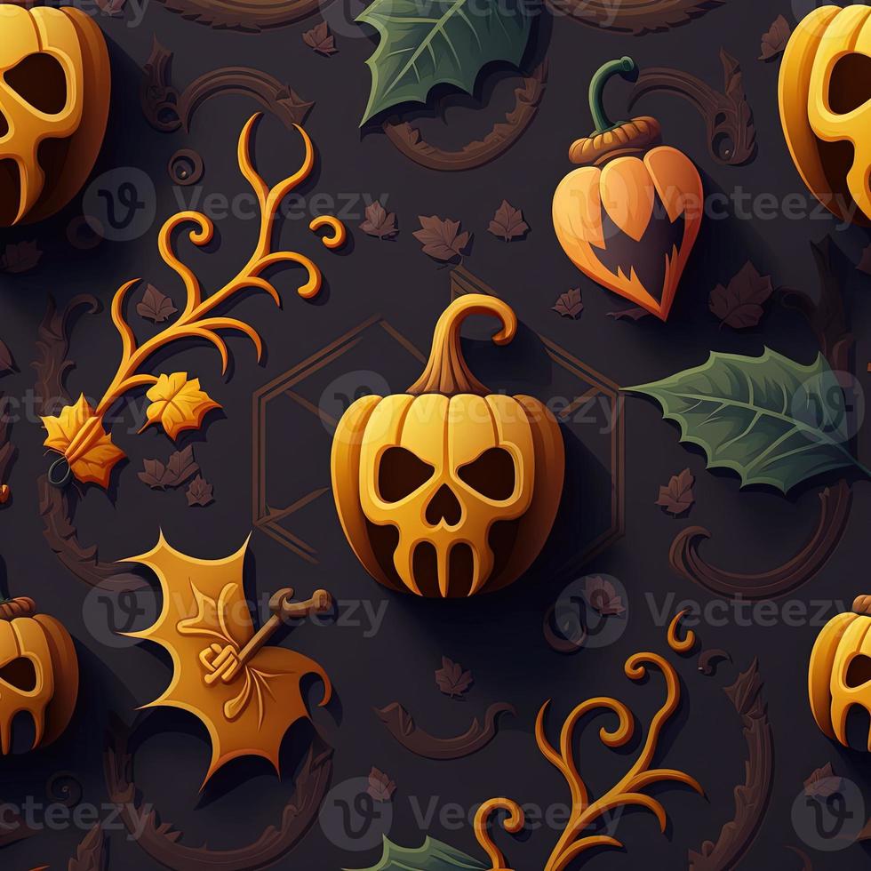 Halloween-themed digital paper and patterns Images of digital paper and patterns that feature pumpkin motifs photo