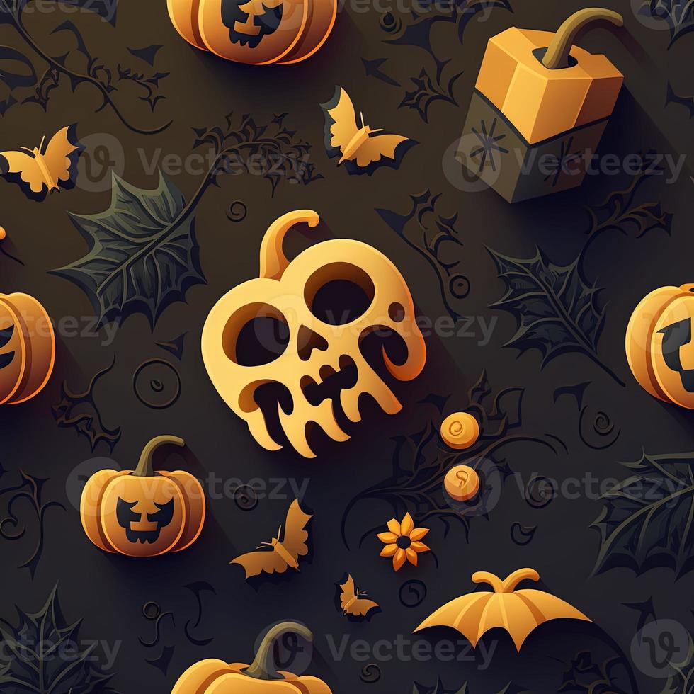 Halloween-themed digital paper and patterns Images of digital paper and patterns that feature pumpkin motifs photo