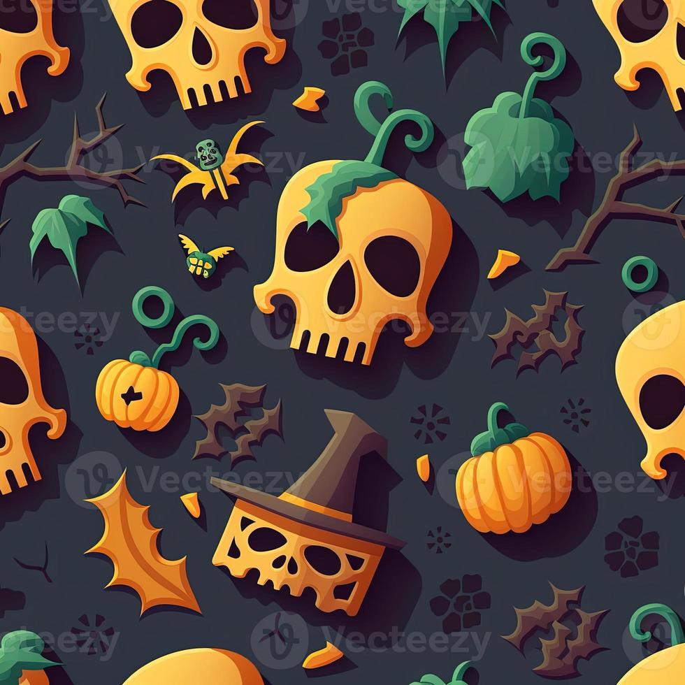 Halloween-themed digital paper and patterns Images of digital paper and patterns that feature pumpkin motifs photo