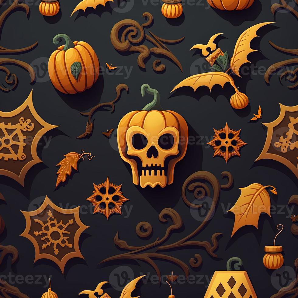 Halloween-themed digital paper and patterns Images of digital paper and patterns that feature pumpkin motifs photo