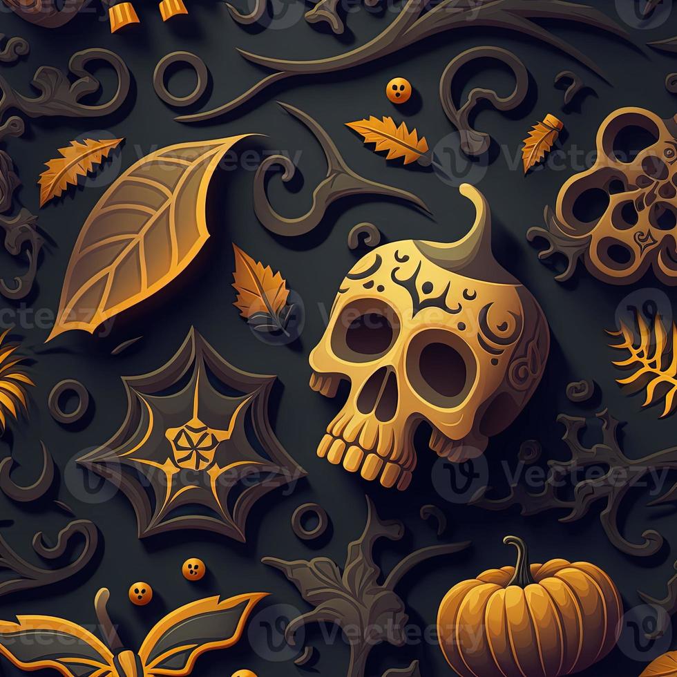 Halloween-themed digital paper and patterns Images of digital paper and patterns that feature pumpkin motifs photo