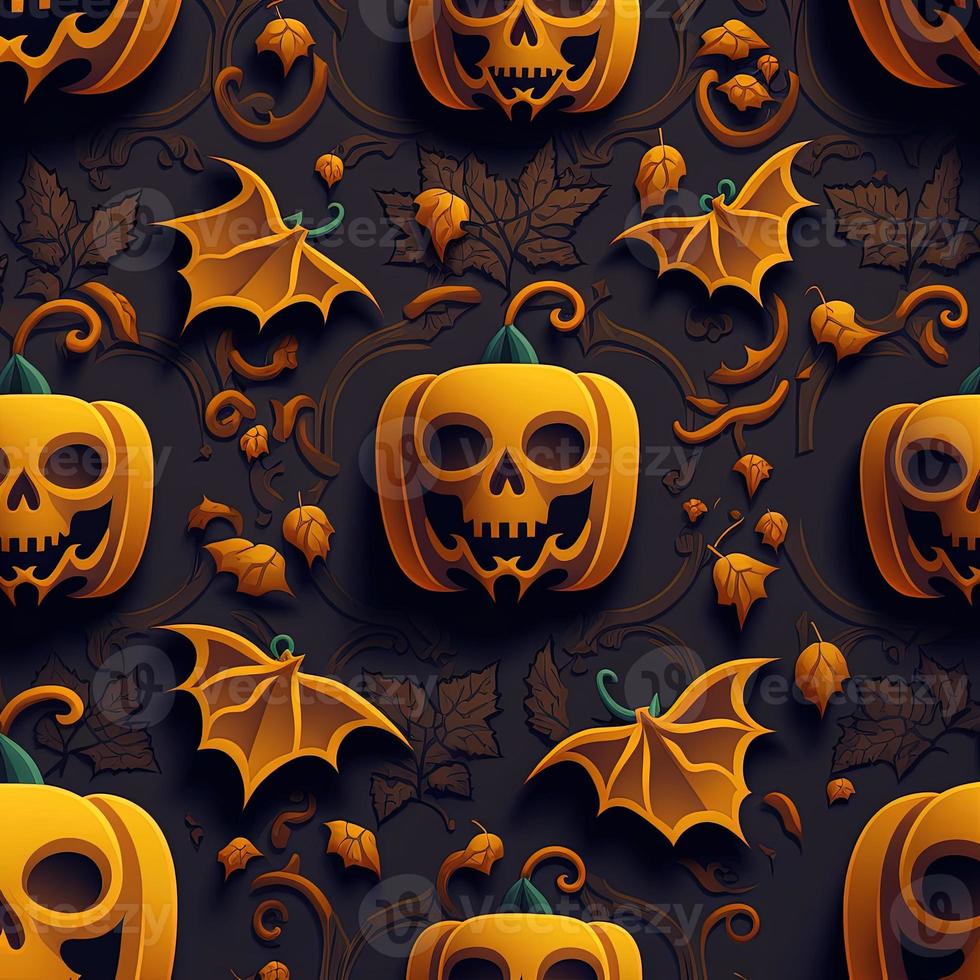 Halloween-themed digital paper and patterns Images of digital paper and patterns that feature pumpkin motifs photo
