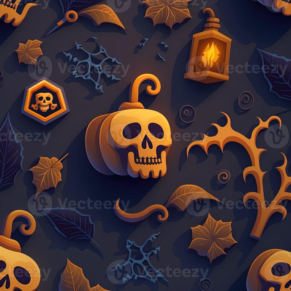 Halloween-themed digital paper and patterns Images of digital paper and patterns that feature pumpkin motifs photo