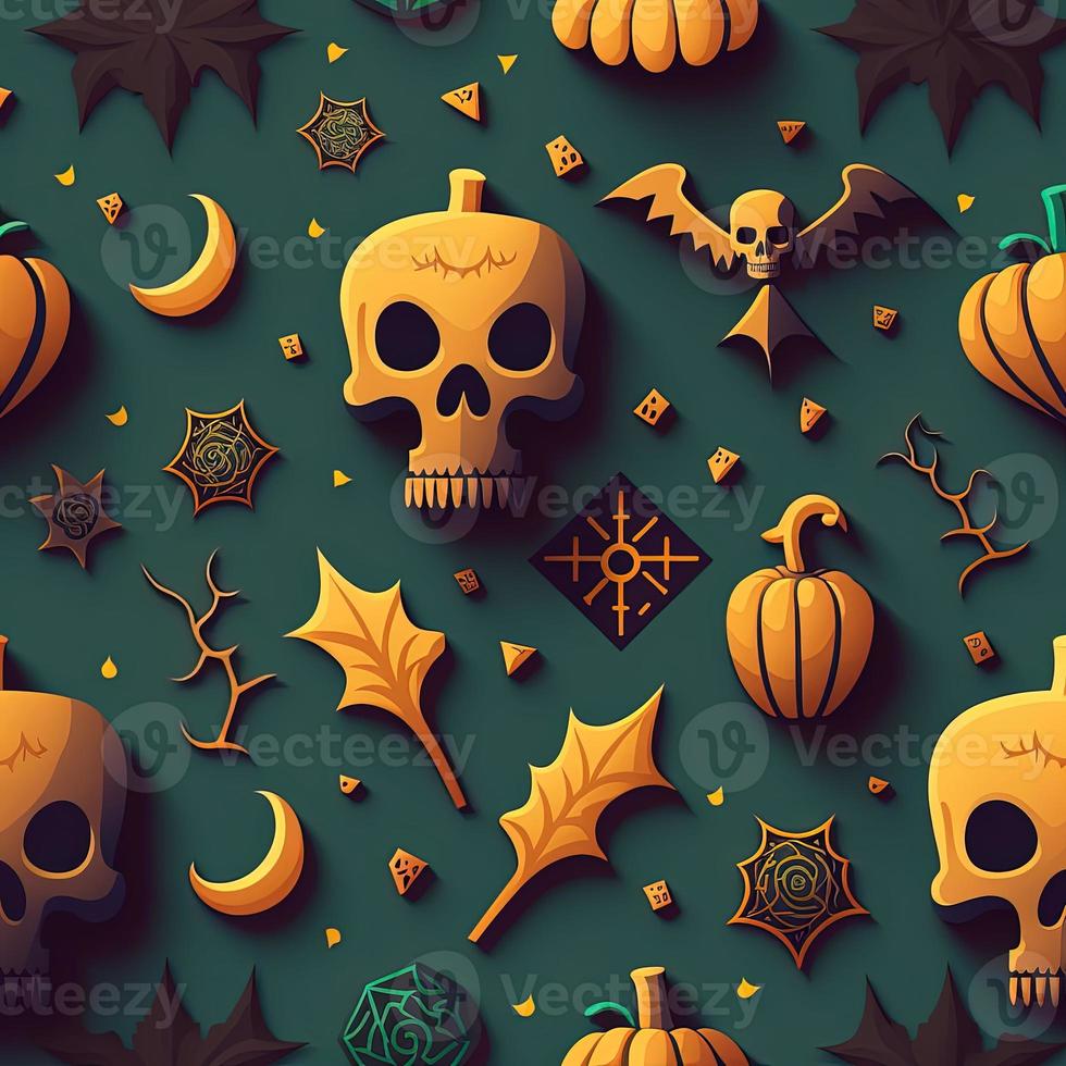 Halloween-themed digital paper and patterns Images of digital paper and patterns that feature pumpkin motifs photo