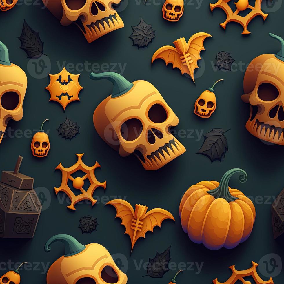 Halloween-themed digital paper and patterns Images of digital paper and patterns that feature pumpkin motifs photo