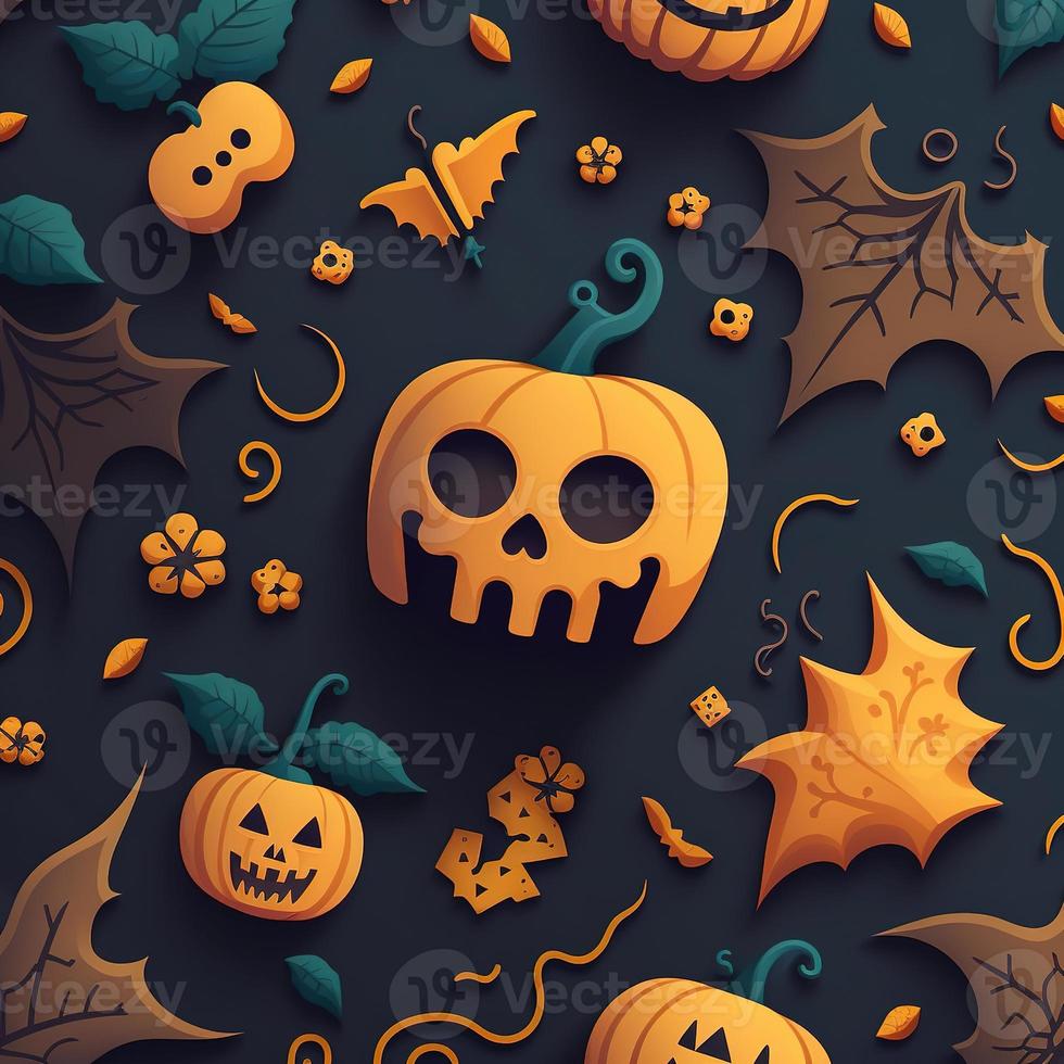 Halloween-themed digital paper and patterns Images of digital paper and patterns that feature pumpkin motifs photo
