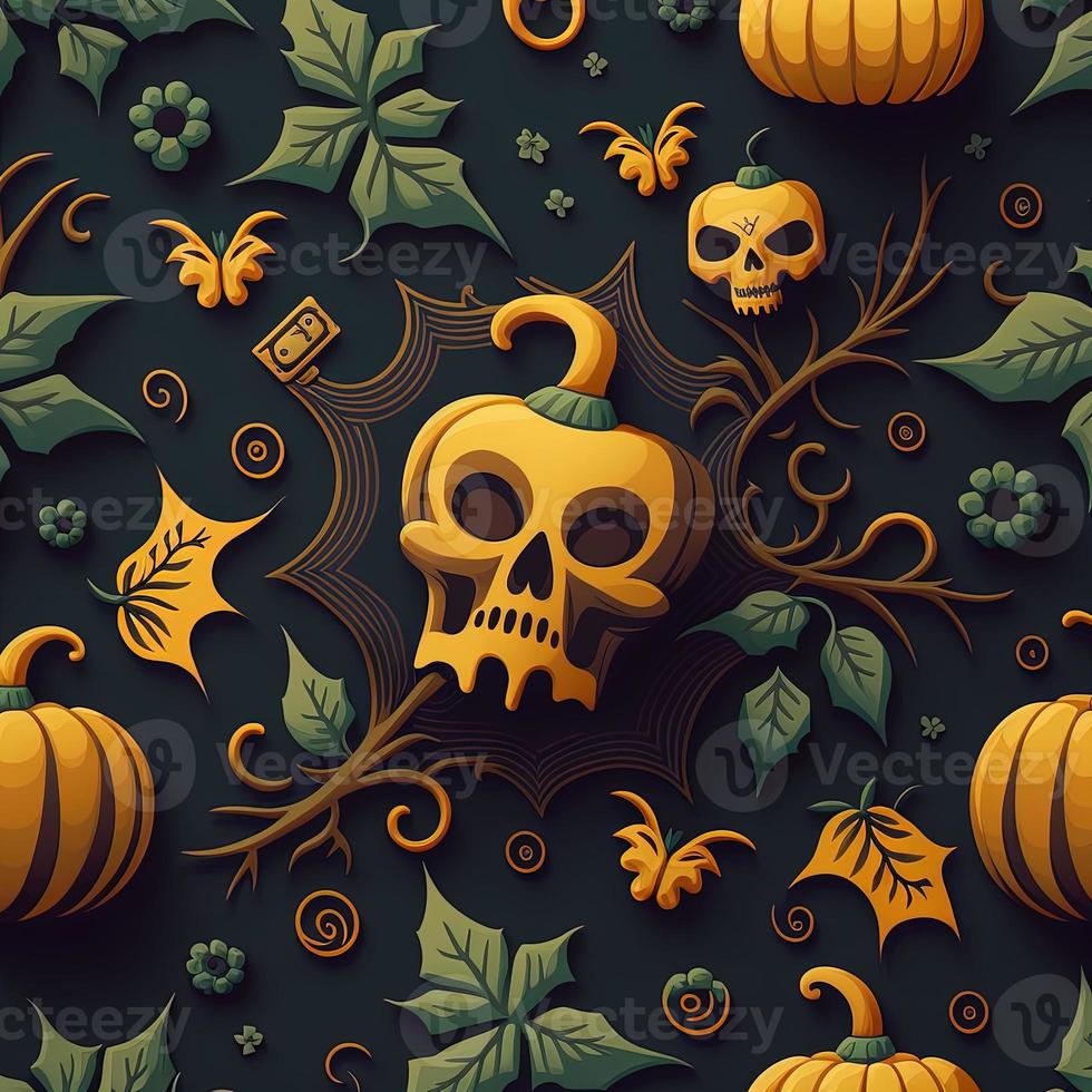 Halloween-themed digital paper and patterns Images of digital paper and patterns that feature pumpkin motifs photo