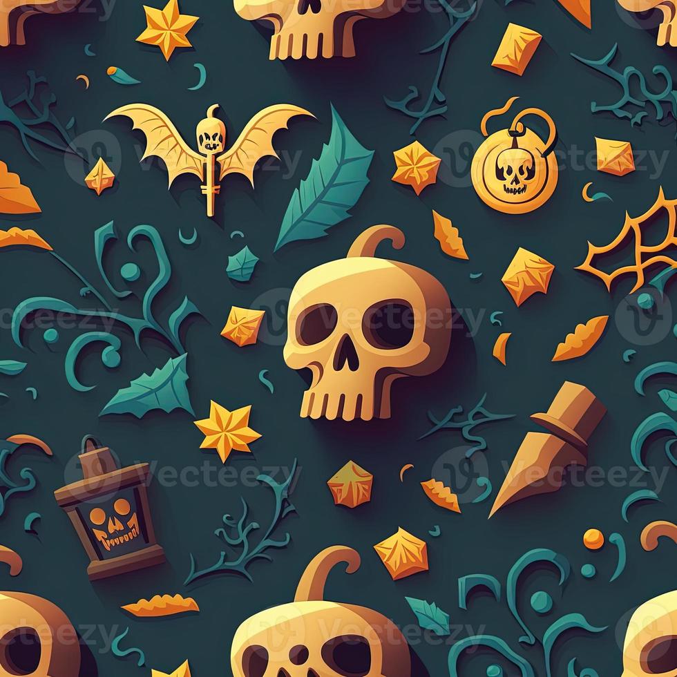 Halloween-themed digital paper and patterns Images of digital paper and patterns that feature pumpkin motifs photo