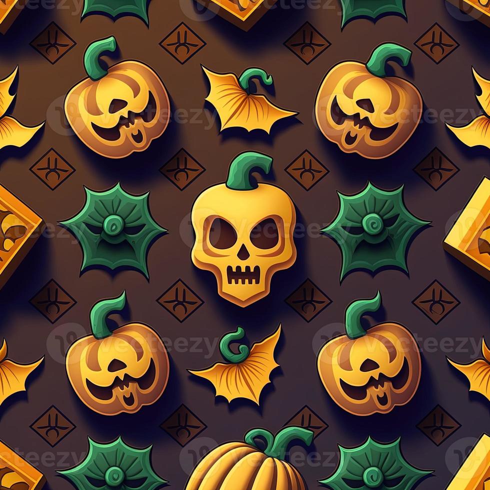 Halloween-themed digital paper and patterns Images of digital paper and patterns that feature pumpkin motifs photo