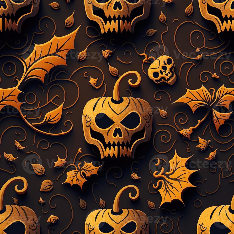 Halloween-themed digital paper and patterns Images of digital paper and patterns that feature pumpkin motifs photo
