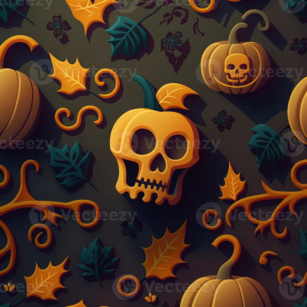 Halloween-themed digital paper and patterns Images of digital paper and patterns that feature pumpkin motifs photo