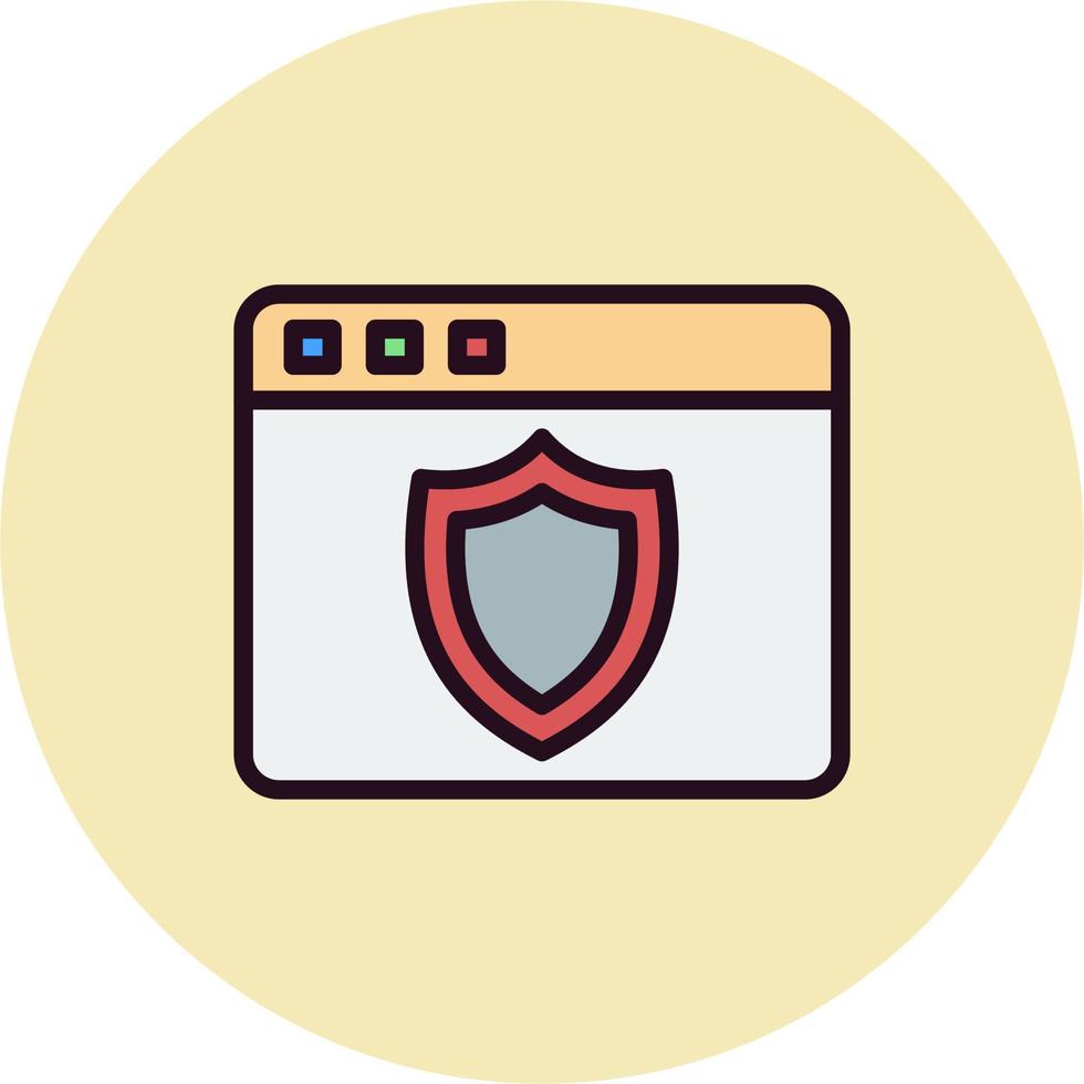 Web Security Vector Icon