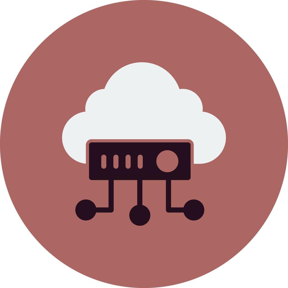 Cloud Network Vector Icon