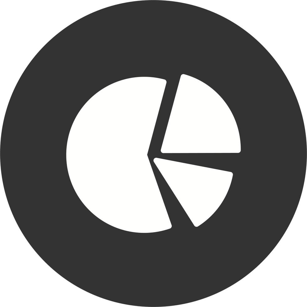 icono de vector de gráfico circular