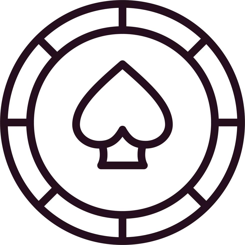 Casino Chip Vector Icon