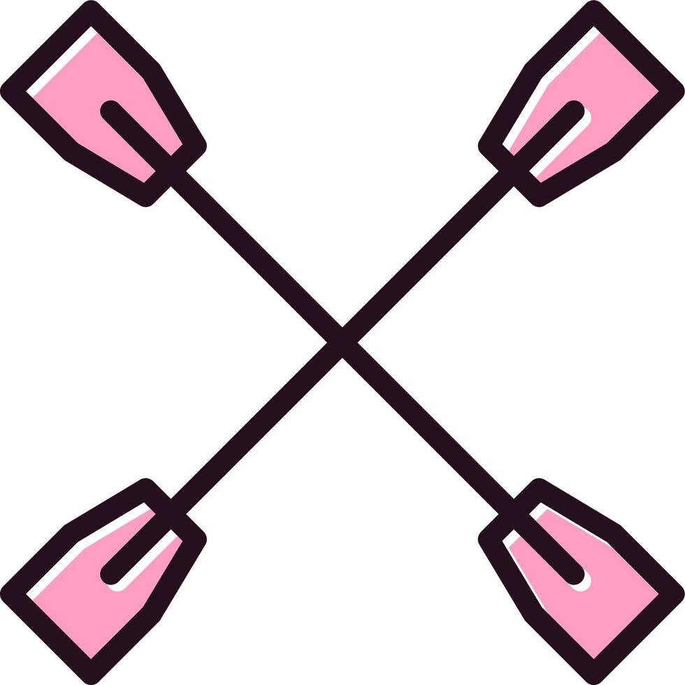 Oars Vector Icon