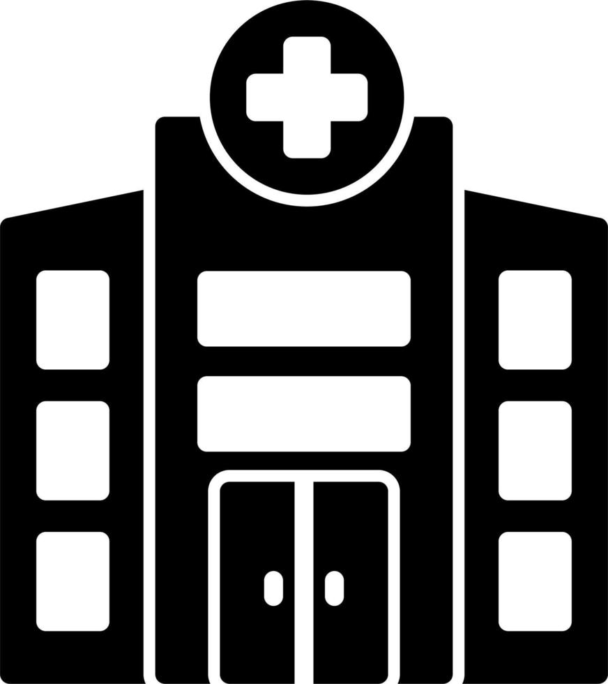 icono de vector de hospital