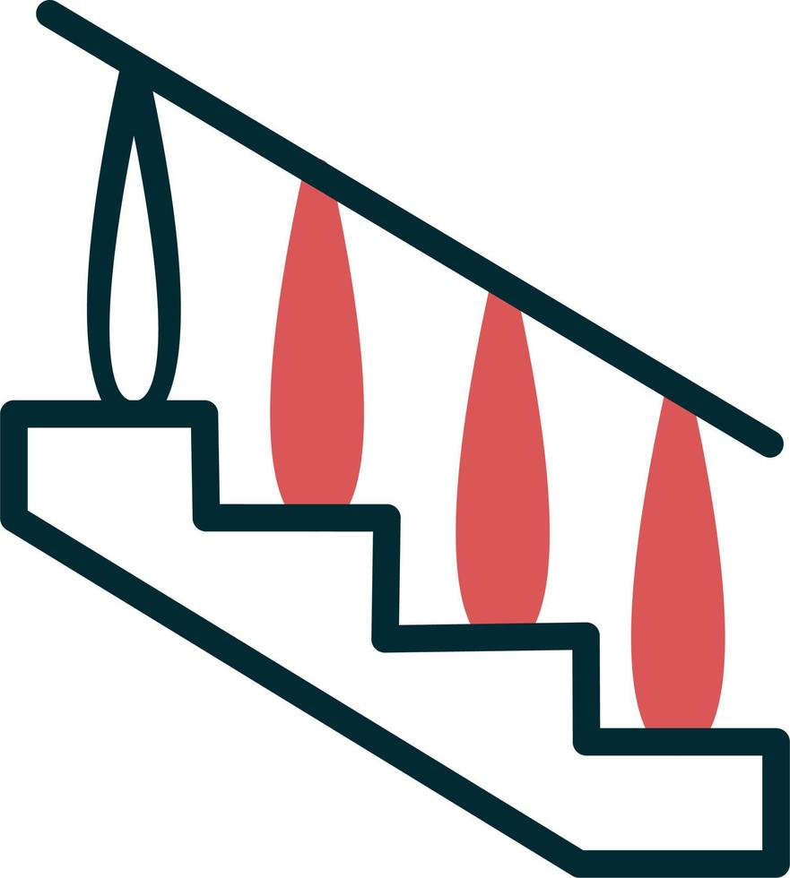 icono de vector de escaleras