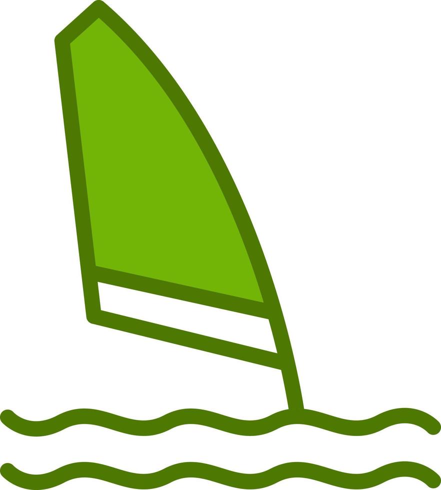 icono de vector de windsurf