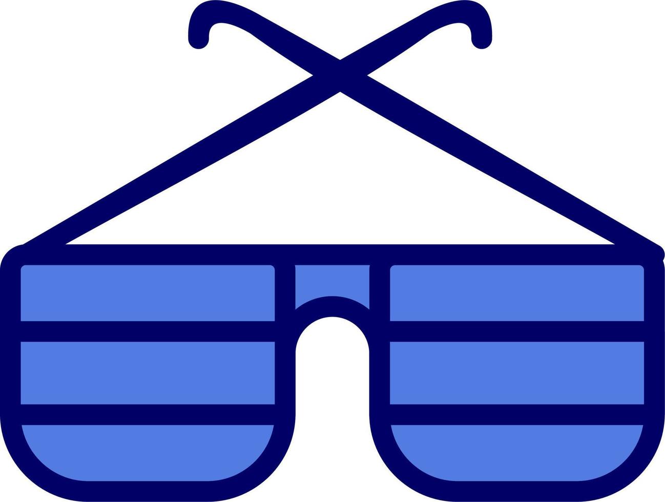 icono de vector de gafas de fiesta
