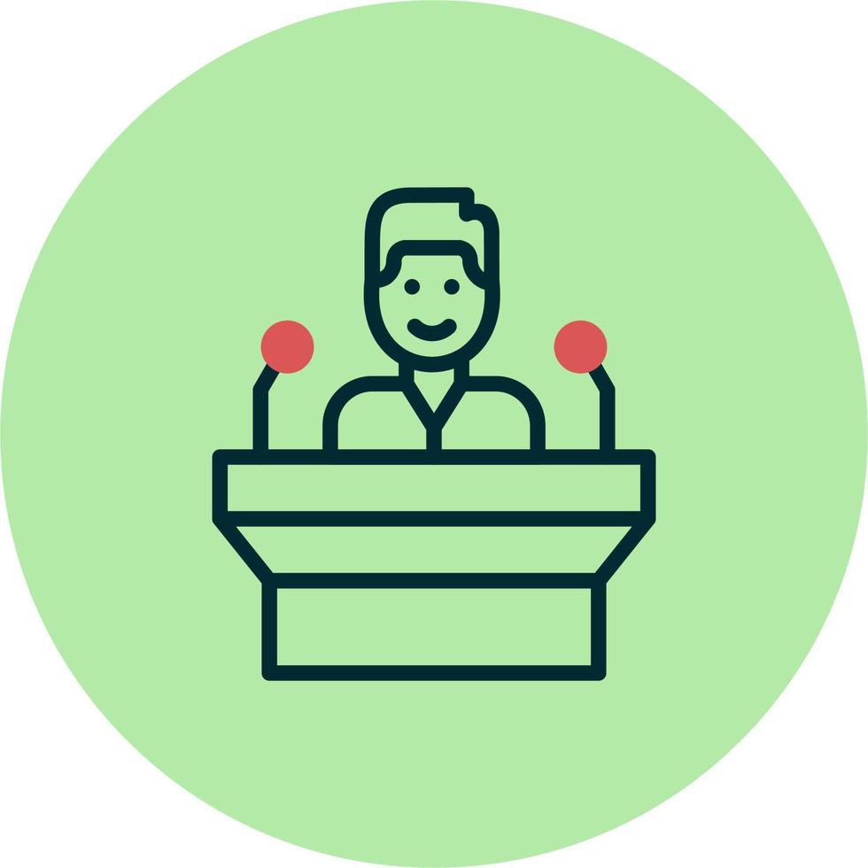 Public Speaking Vector Icon