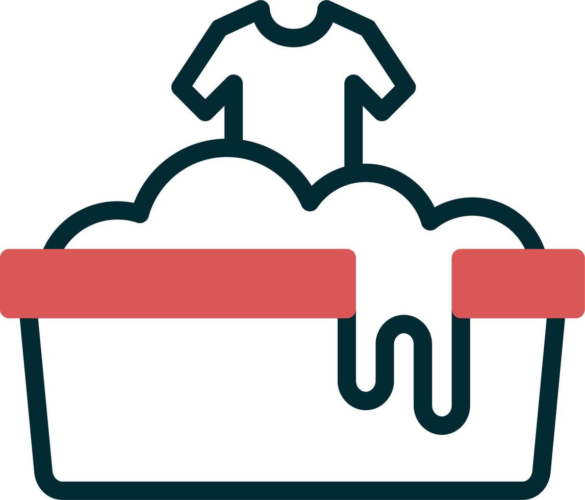 Washing clothes Vector Icon