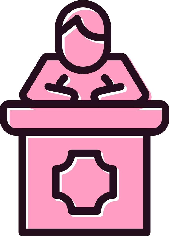 Public Speaking Vector Icon
