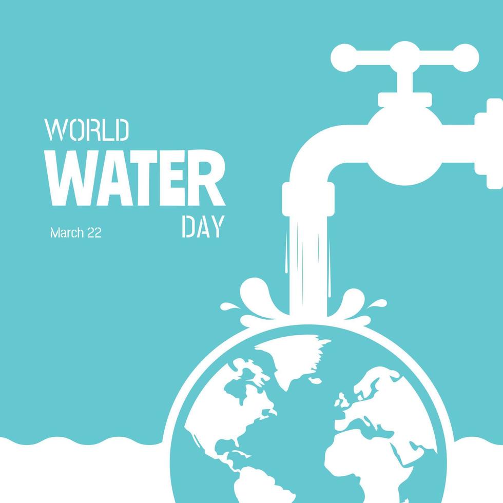 World Water Day greeting vector