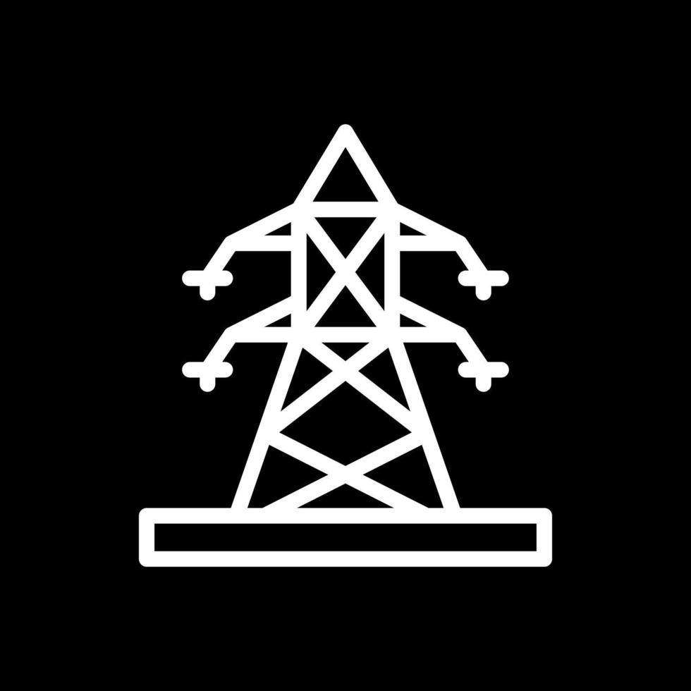 Electric Pole Vector Icon Design