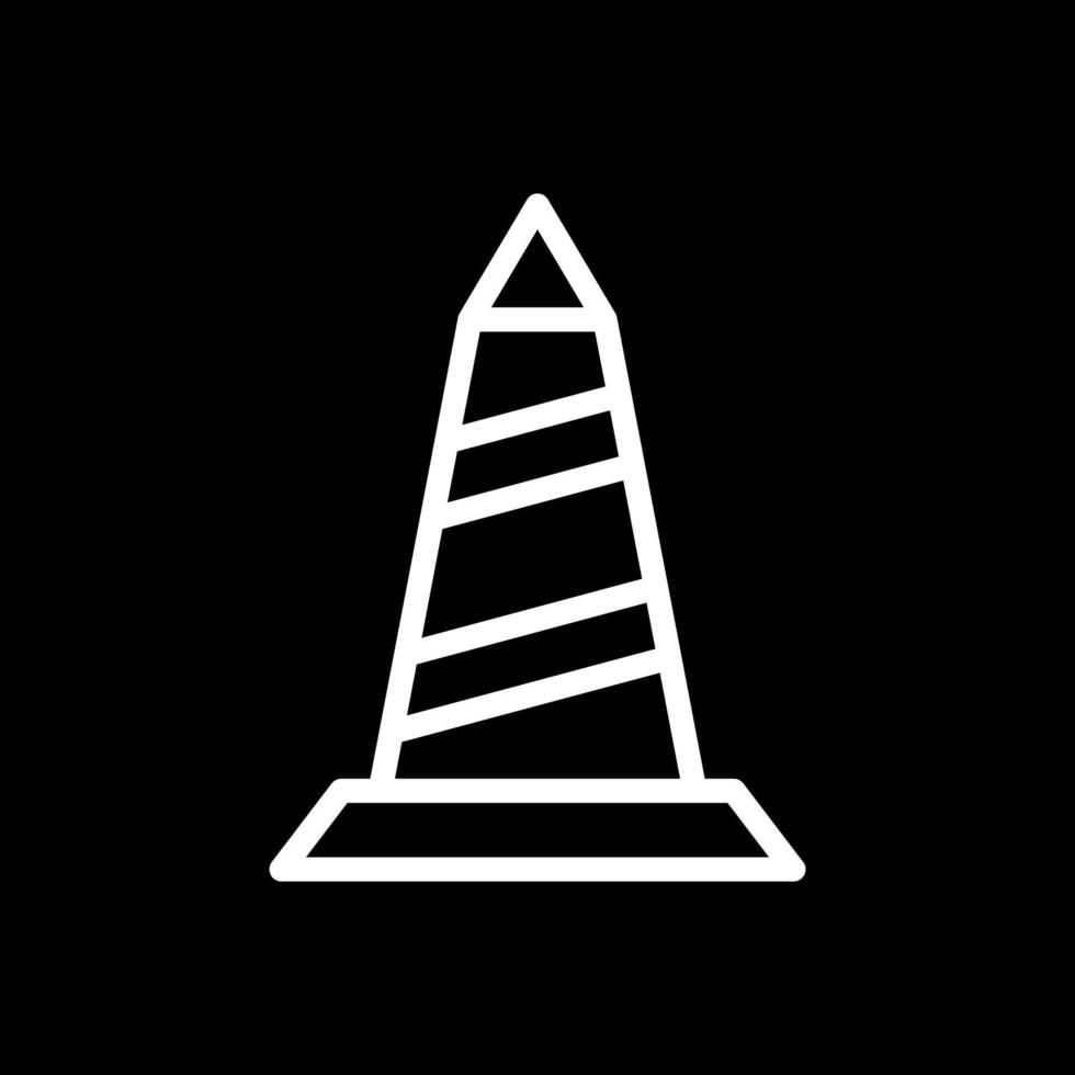 Traffic Cone Vector Icon Design
