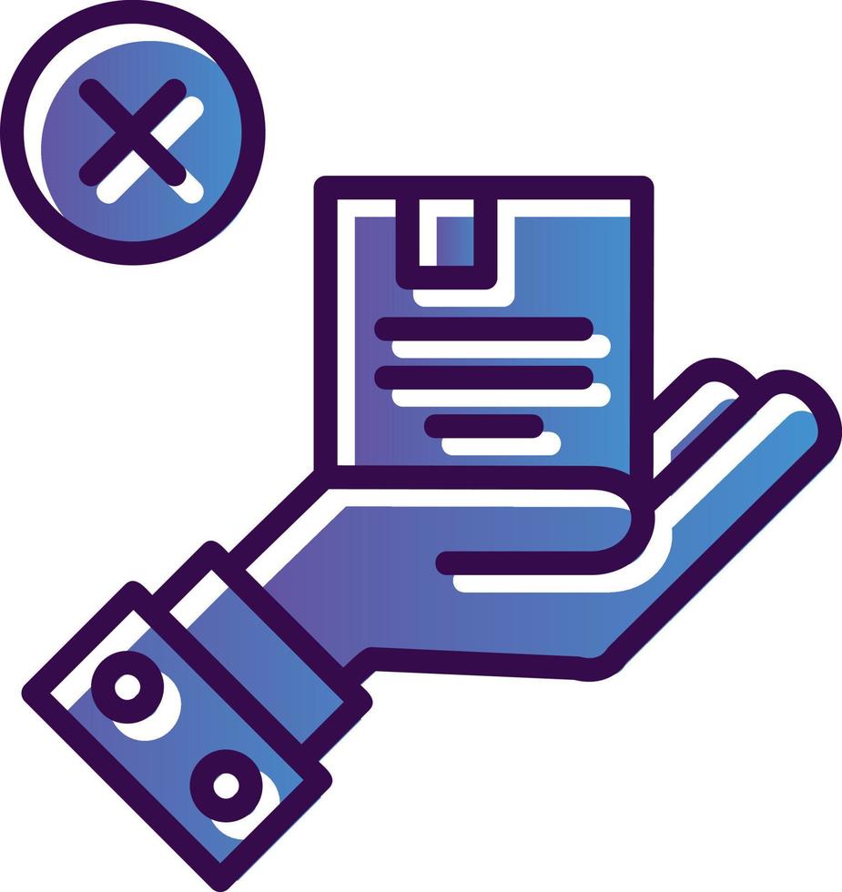 Reject Vector Icon Design