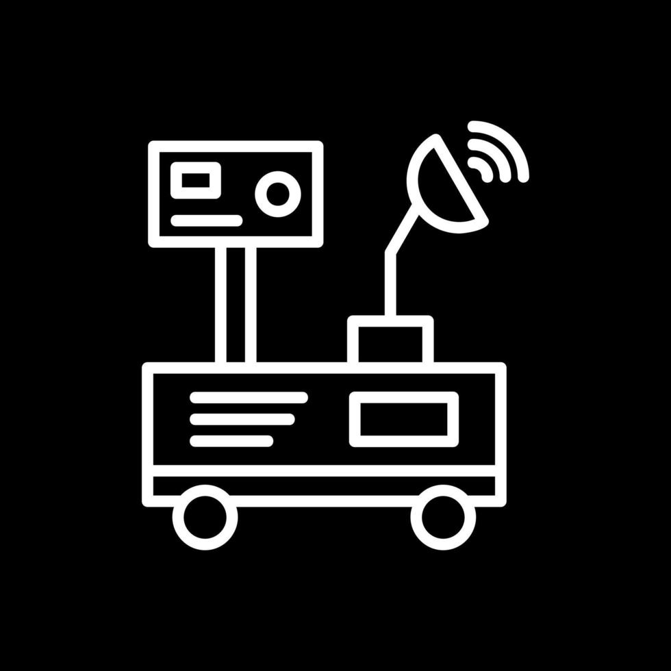 Mars Rover Vector Icon Design