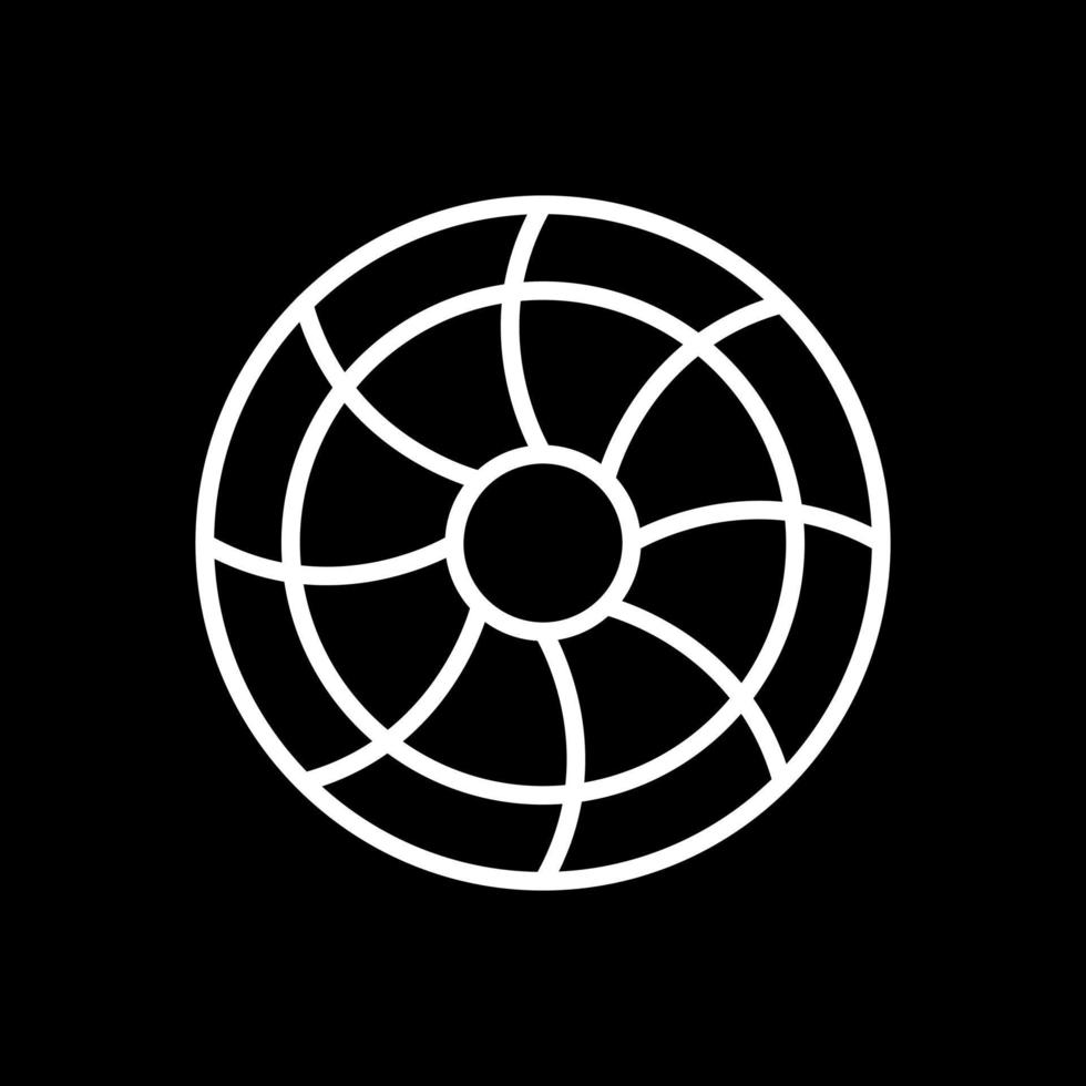 Crossflow Turbine Vector Icon Design
