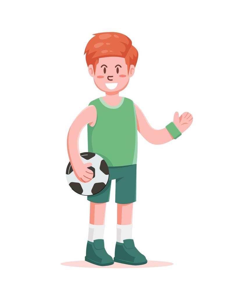 fútbol jugador con el pelota. jugando fútbol americano vector ilustración