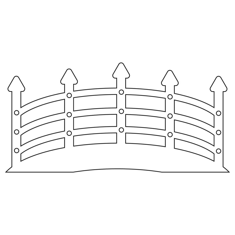 puente icono ilustración vector