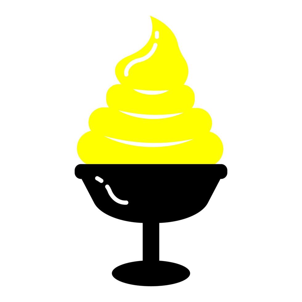 hielo crema icono ilustración vector