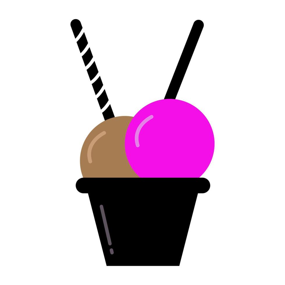 ice cream icon illustration vector