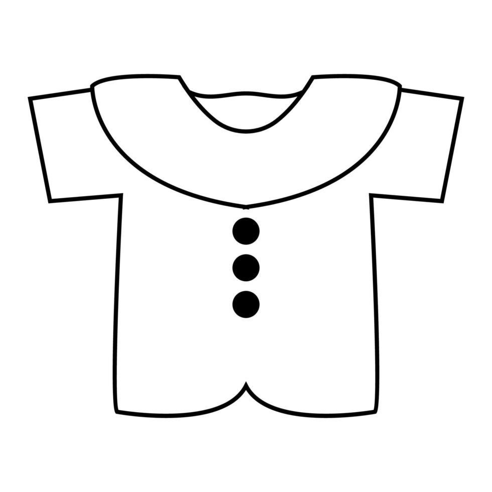 bebé ropa icono ilustración vector