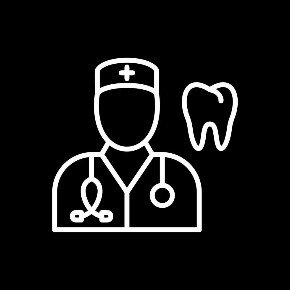 diseño de icono de vector de dentista masculino