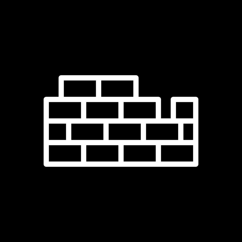 Brickwall Vector Icon Design